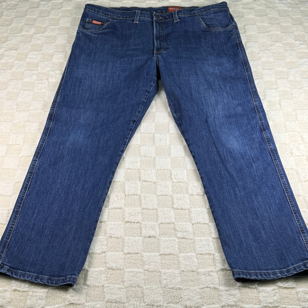 Tecgen FR Flame Resistant Denim Jeans Mens 42x30 Workwear‎ Blue
